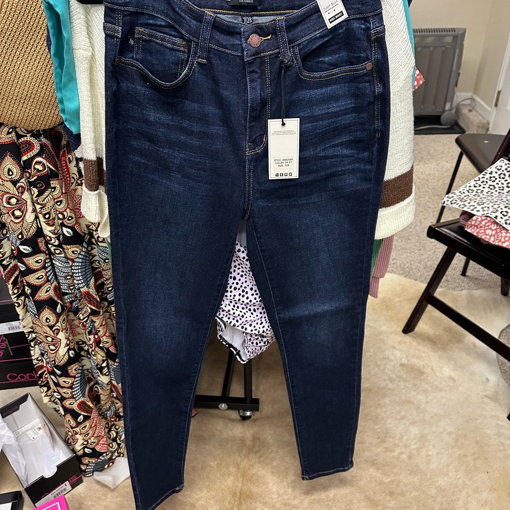 Judy Blue Skinny Jeans Dark Blue Classic Fit
